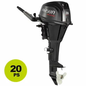 Parsun 20HP Outboard 4-Stroke Long 20" Tiller, Electric Start