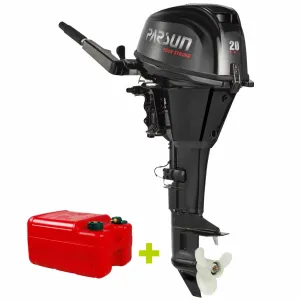 Parsun 20HP Outboard 4-Stroke Long 20" Tiller, Electric Start