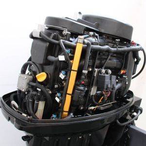 Pasun Engine 4-Stroke 60HP Long (20") Black engine cover off